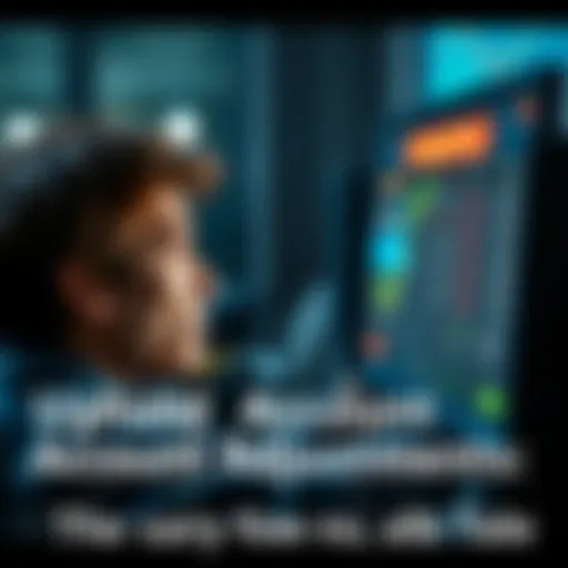 A frustrated person gazing at a computer screen displaying account fees, illustrating their dissatisfaction with a financial service
