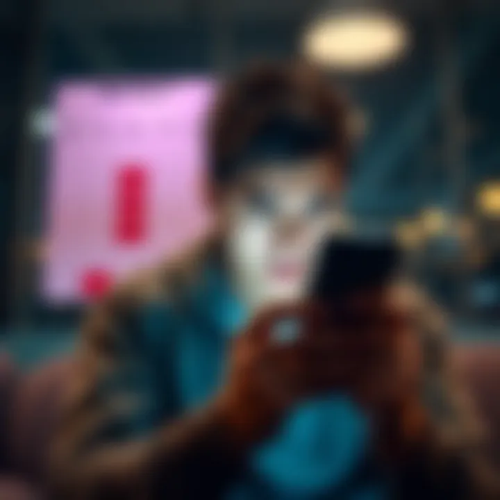 A person visibly frustrated while checking their smartphone, waiting for an update on a contract review from Revolut, with a calendar in the background showing the passing days.