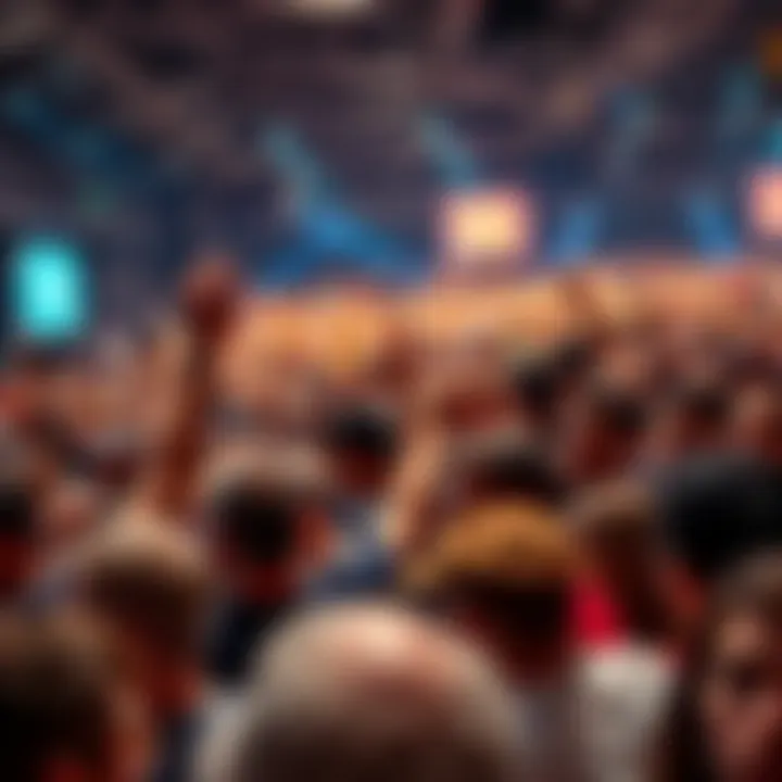A crowd of excited people gathering at an event, showing enthusiasm and energy for upcoming opportunities in 2025.