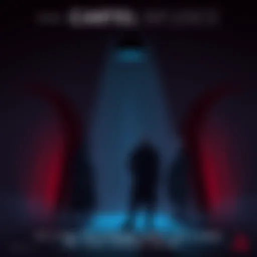 A group of shadowy figures discussing strategies in a dimly lit room, symbolizing the GCV Cartel's secretive operations.