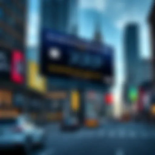 Billboard in Manhattan promoting Gemini's new XRP credit card with cashback rewards.