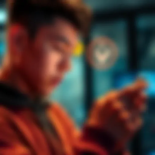A young person using a smartphone for biometric sign-in, symbolizing the shift from passwords to advanced security methods.