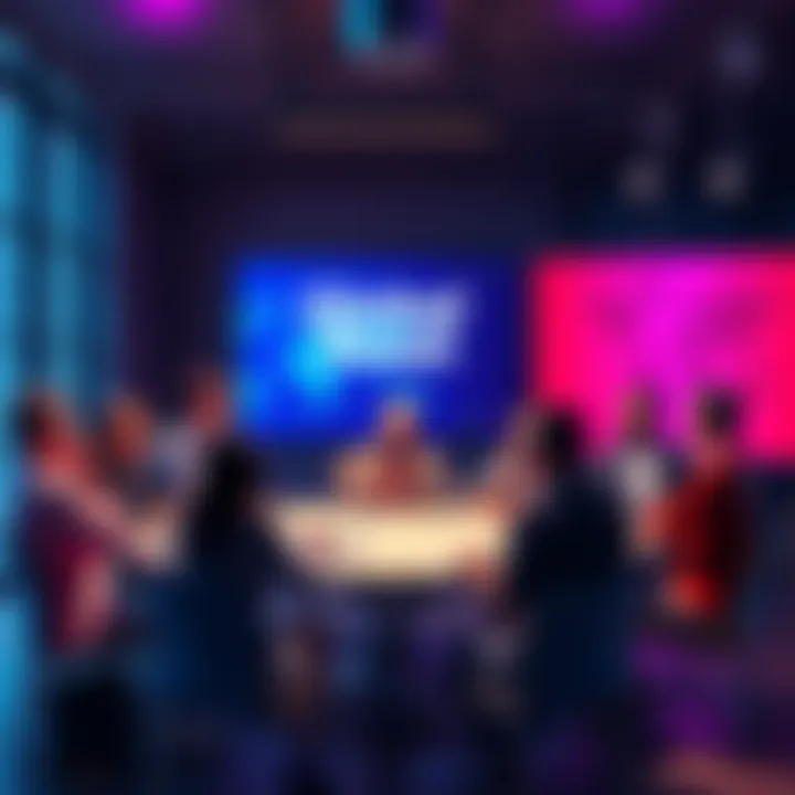 A group of diverse people discussing economic, social, and environmental issues related to the Global Reset at a roundtable.