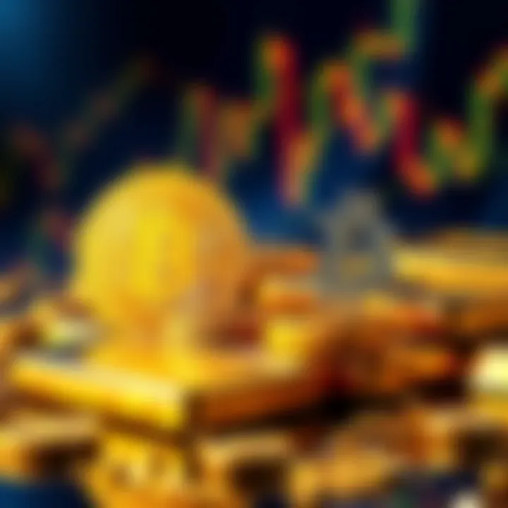 Gold and Bitcoin Market Shift Gold bars and a Bitcoin symbol representing the changing market trends in 2025