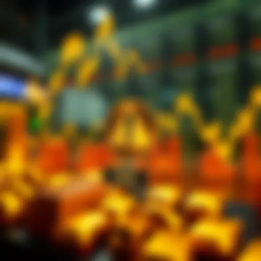 A graphic showing fluctuating gold prices and warning signs for investors