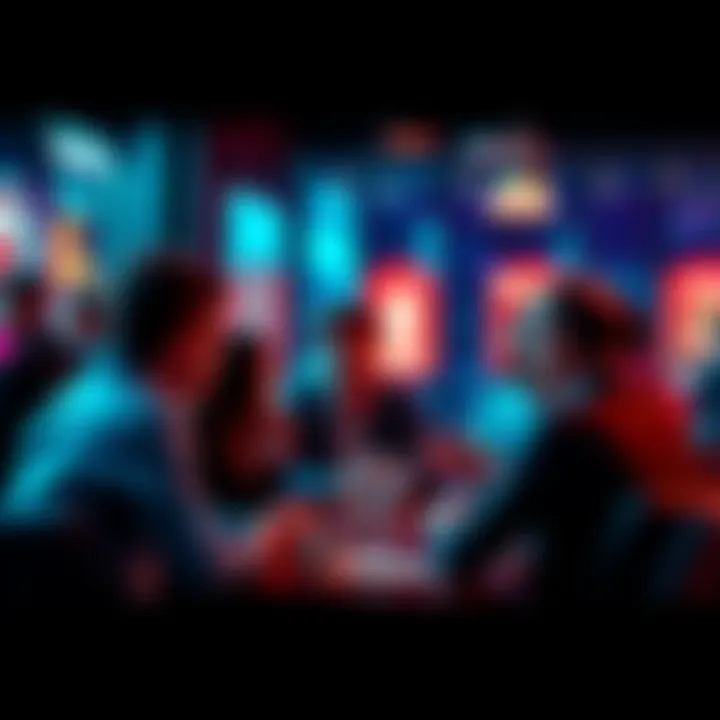 People engaged in a lively discussion, sharing ideas and connecting with each other.