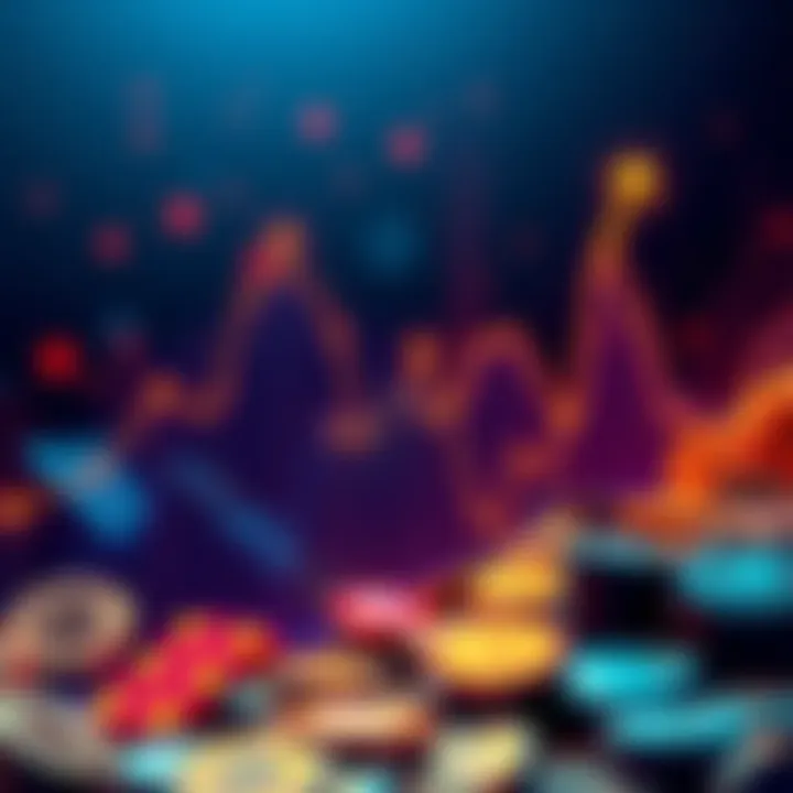 A graphic showing a rising chart with digital coins representing stablecoins, indicating future growth and market potential.