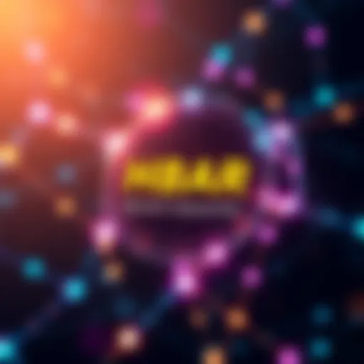 A vibrant graphic showing the HBAR logo with digital connections representing blockchain technology and digital assets
