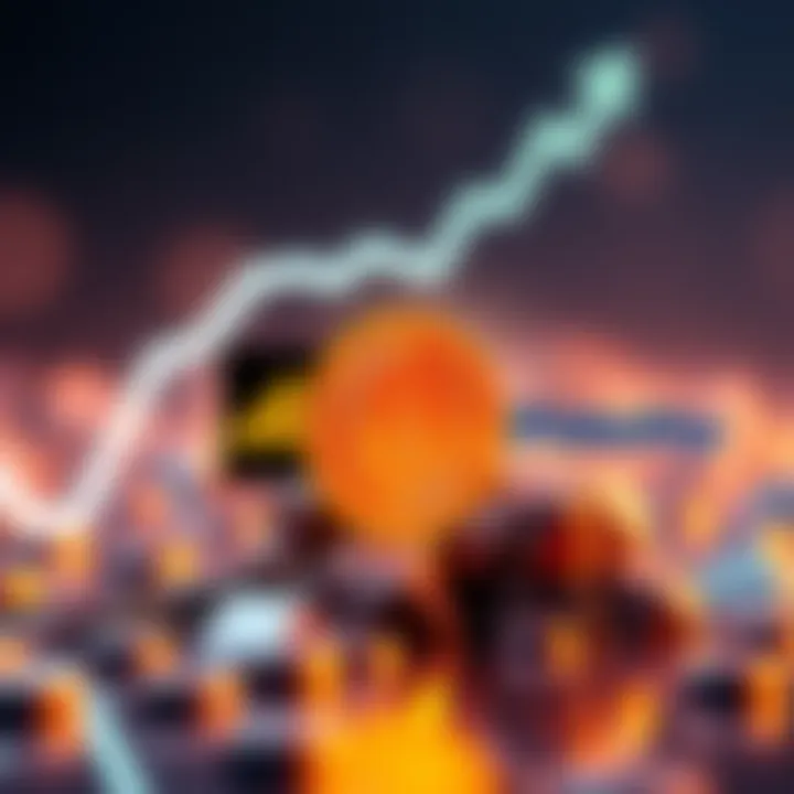 A graphic showing the upward trend of HBAR's value alongside logos of BlackRock and Fidelity, symbolizing their investment in the Hedera platform.