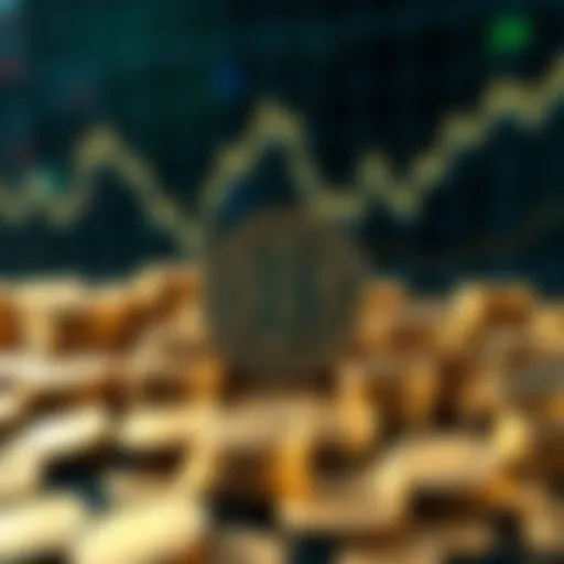 A visual representation of 200,000 HBAR coins symbolizing future investment potential, with a backdrop of rising value graphs.