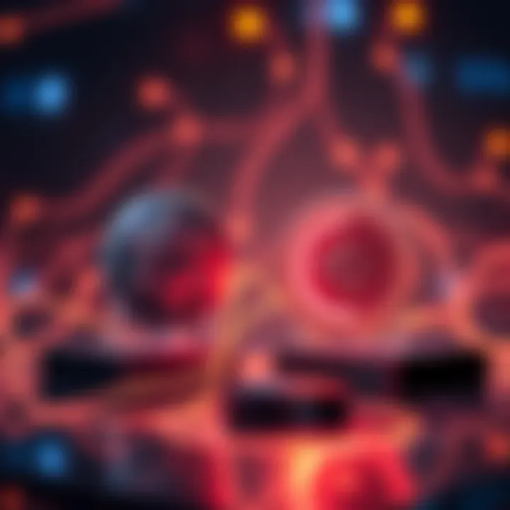 A digital representation of Helium and IoT Coin, showcasing their logos and connection to technology in 2025.
