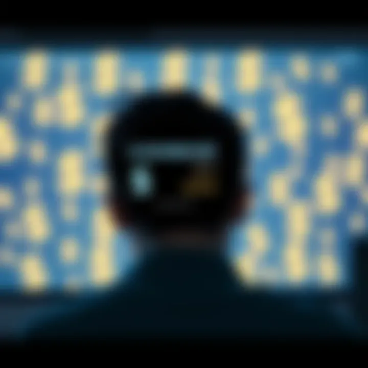A frustrated person looking at a computer screen displaying high withdrawal fees on Coinbase, with dollar signs in the background.