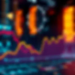 A line graph depicting historical performance trends in investments over time