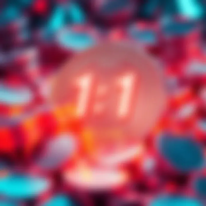 Graphic showing Helium tokens with a countdown to the HNT halving on August 1
