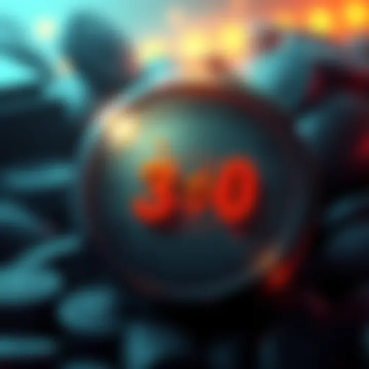 A visual representation showing a countdown clock with the Holy Atlas Bucks logo and a target of Chapter 30, indicating urgency and ambition in reaching a goal.