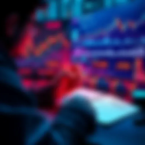 A person analyzing cryptocurrency trends with charts and notes, focusing on AI, RWA, and DeFi sectors.