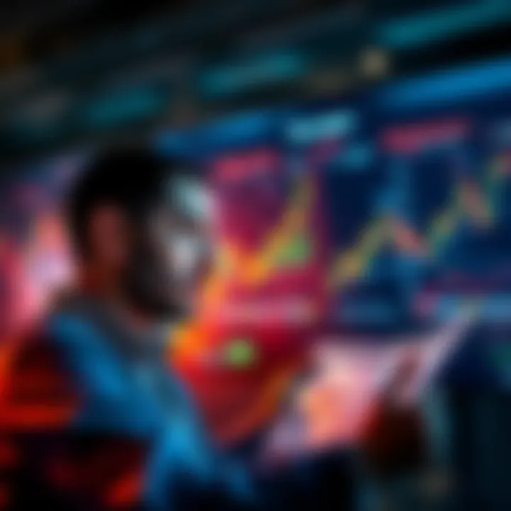 Investment Growth in a Flat Market A person analyzing financial charts and graphs, looking for investment opportunities with a focused expression.