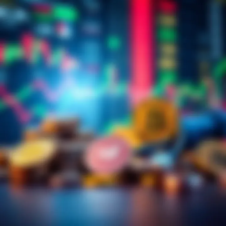 Investment Portfolio with Cryptocurrency A graphic showing different types of investments including cryptocurrency, stocks, and bonds, highlighting the balance of asset allocation.