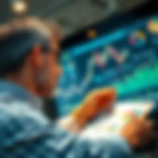 Person analyzing investment charts and graphs to adjust portfolio strategies for better returns in 2025.