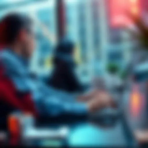 A person reviewing their investment portfolio on a laptop, looking for feedback and insights from the community.