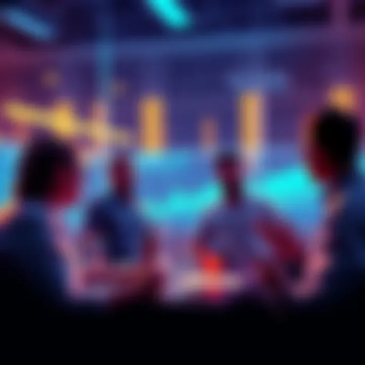 A group of investors talking about their transition to Kaspa, with graphs showing potential gains.