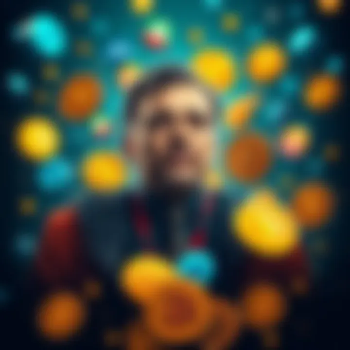 John Weak in Altcoin Market A digital representation of John Weak surrounded by various altcoin symbols, highlighting its significance in the cryptocurrency market in 2025.