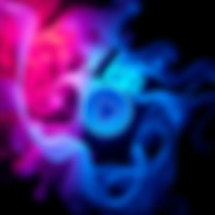 A vibrant promotional graphic featuring the Kaspa logo with a play button, encouraging viewers to watch the video and share it on social media.