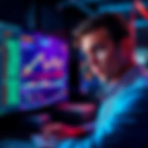 A person looking confused while reviewing a tax report with graphs and numbers related to cryptocurrency on a screen.