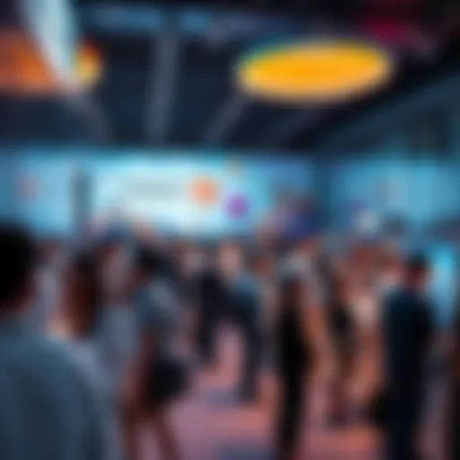 People engaging in discussions and networking at Frequency House during Korea Blockchain Week 2025