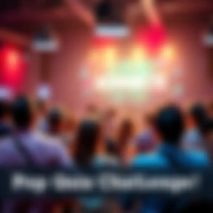 KseniaConnects Pop Quiz Challenge People participating in a trivia quiz at KseniaConnects event