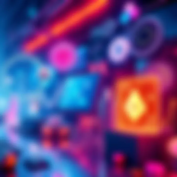 An overview of prominent Algorand projects with visual elements representing blockchain technology and innovation