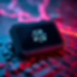 A Ledger Nano device displaying the IOTA logo, symbolizing the migration from the legacy network to Chrysalis Network.