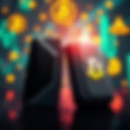 Side-by-side view of Ledger and Trezor hardware wallets with digital currency symbols