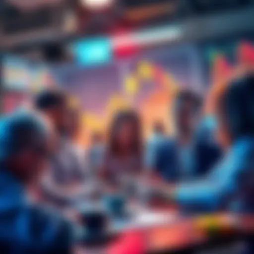 People engaging in a discussion about Litecoin trading strategies and analysis
