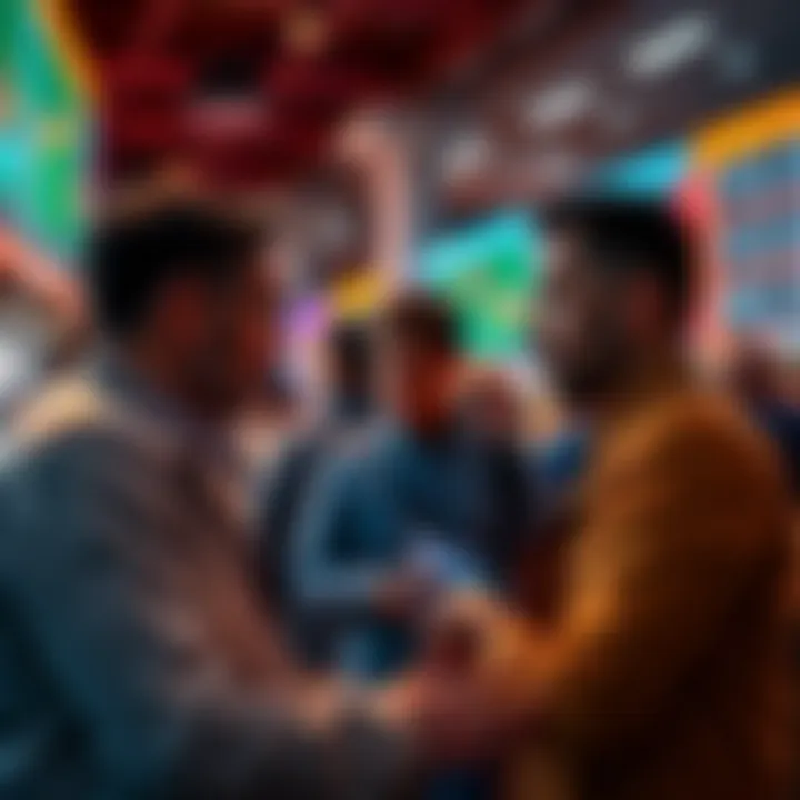 People engaging in a conversation about Litecoin trading strategies