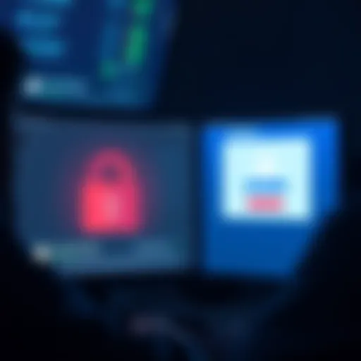 A frustrated person looking at a computer screen with a Coinbase login page, showing locked account message.
