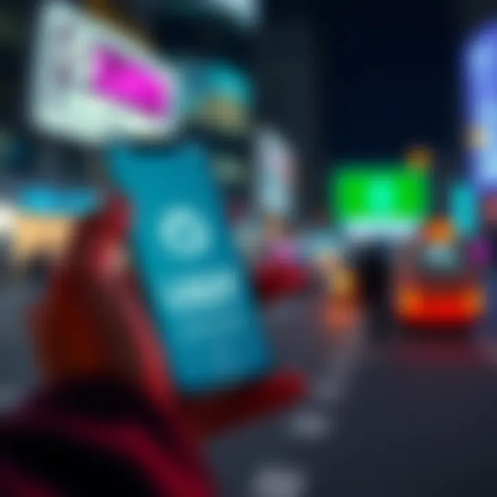 A person using a smartphone to exchange loop points for USDT in a digital wallet app