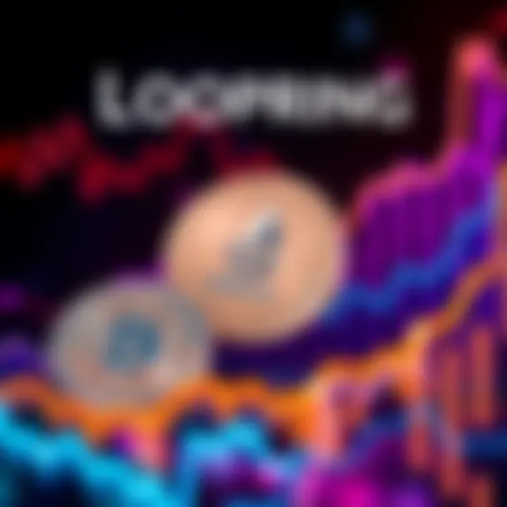Visual representation of Loopring's financial stability with ETH coins and graphs showing growth.