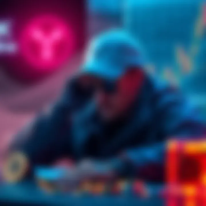 Visual representation of a user frustrated over lost XRP during a swap with USDC