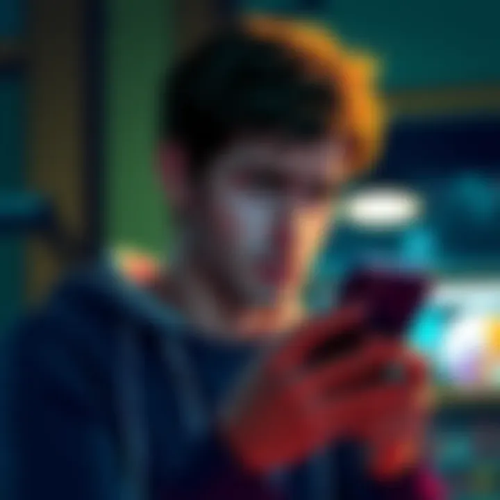 A frustrated person looking at their phone, confused about the funds not moving in Cake Wallet during the LTC to XMR swap process.