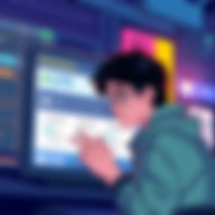 A digital illustration showing a user frustrated with a delayed LTC transaction on a Binance to Litewallet screen, highlighting blockchain confirmations and wallet concerns.