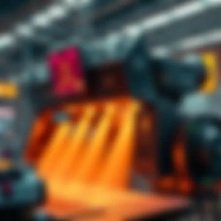 Machinery Powered by HBAR Technology A futuristic machine showcasing advanced technology influenced by HBAR, representing the future of machine intelligence under CEO James Dunthrone.