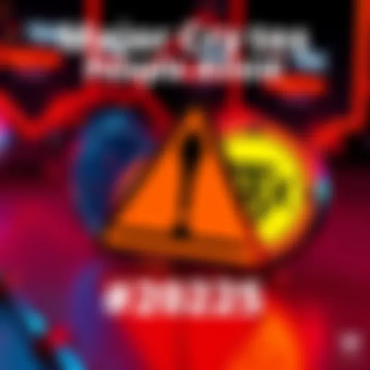 A graphic showing XRP and TRX logos with a caution sign, symbolizing the cryptocurrencies people are hesitant to invest in.