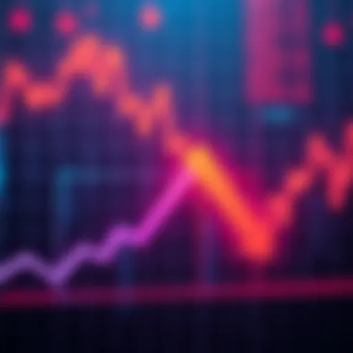 A graph showing a downward trend in the stock market with an arrow pointing upward, symbolizing recovery.