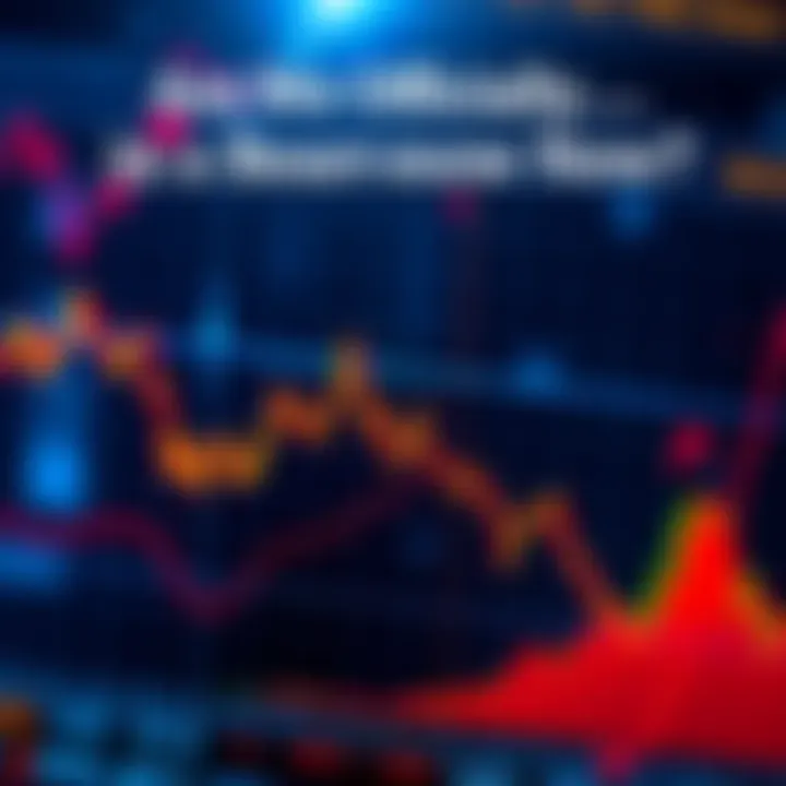 Graph showing a downward trend in stock prices, indicating a potential bear market