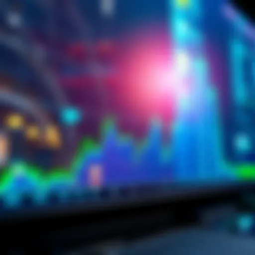 A graph showing a 3% increase in market performance with an upward trend line and green highlights.