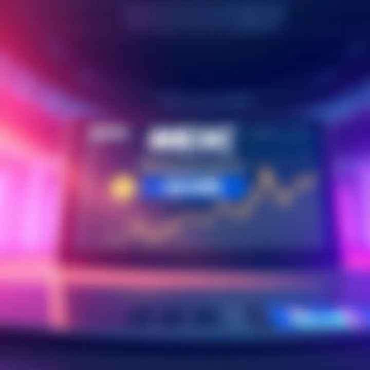 A digital illustration of a cryptocurrency exchange platform with a withdrawal limit notice for XMR, featuring a graph showing a coin shortage, reflecting the current market situation.