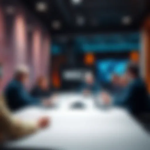 Members of the MiCA Crypto Alliance discussing Hashgraph technology in a meeting