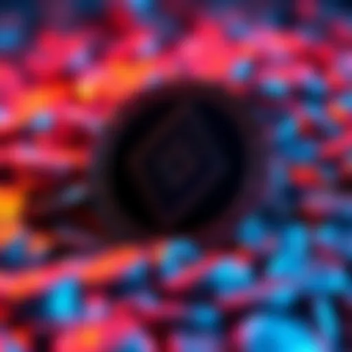 A digital representation of Monero's logo surrounded by glowing coins, symbolizing its privacy features and market potential.