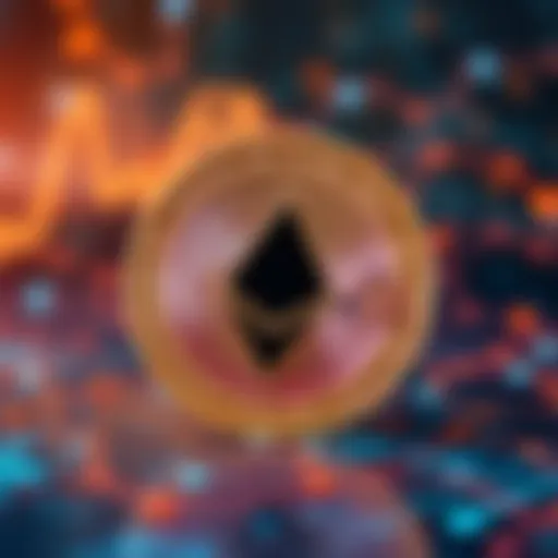 A close-up of a Monero coin with a digital design in the background, symbolizing cryptocurrency privacy